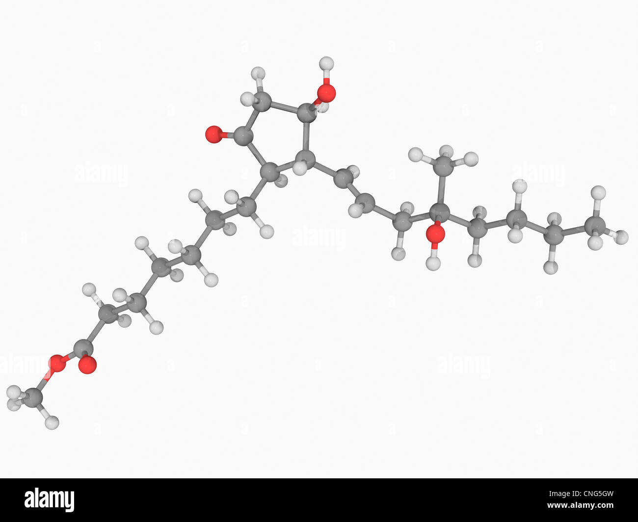 Misoprostol drug molecule Stock Photo