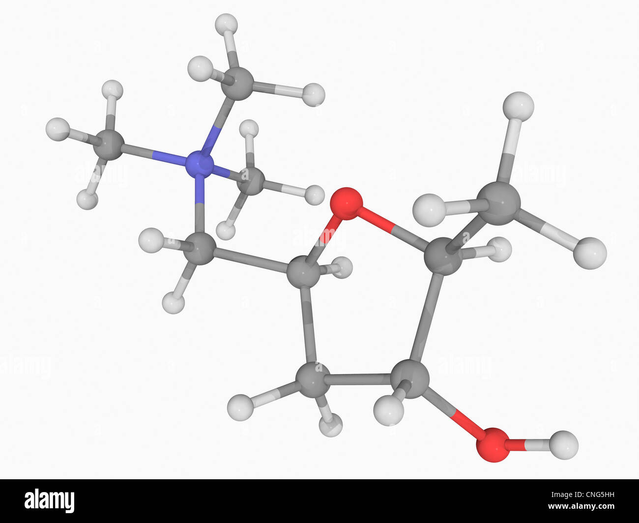 Muscarine molecule Stock Photo