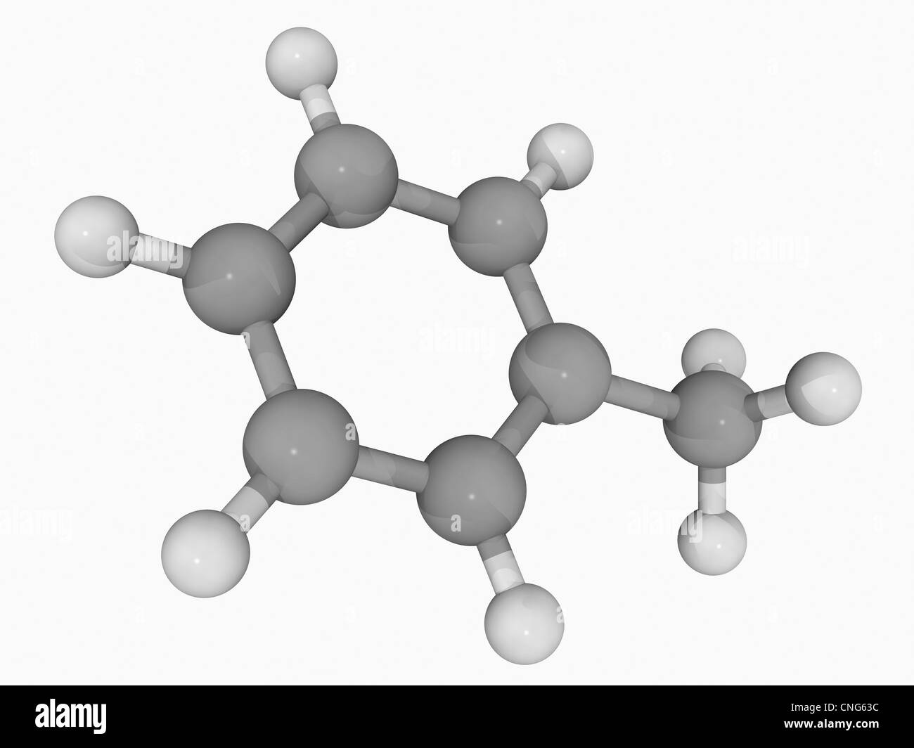 Toluene molecule Stock Photo