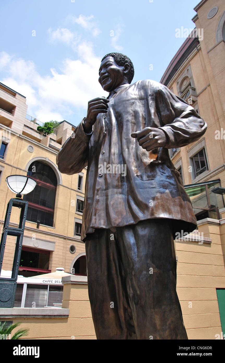 Nelson Mandela statue in Nelson Mandela Square, CBD, Sandton