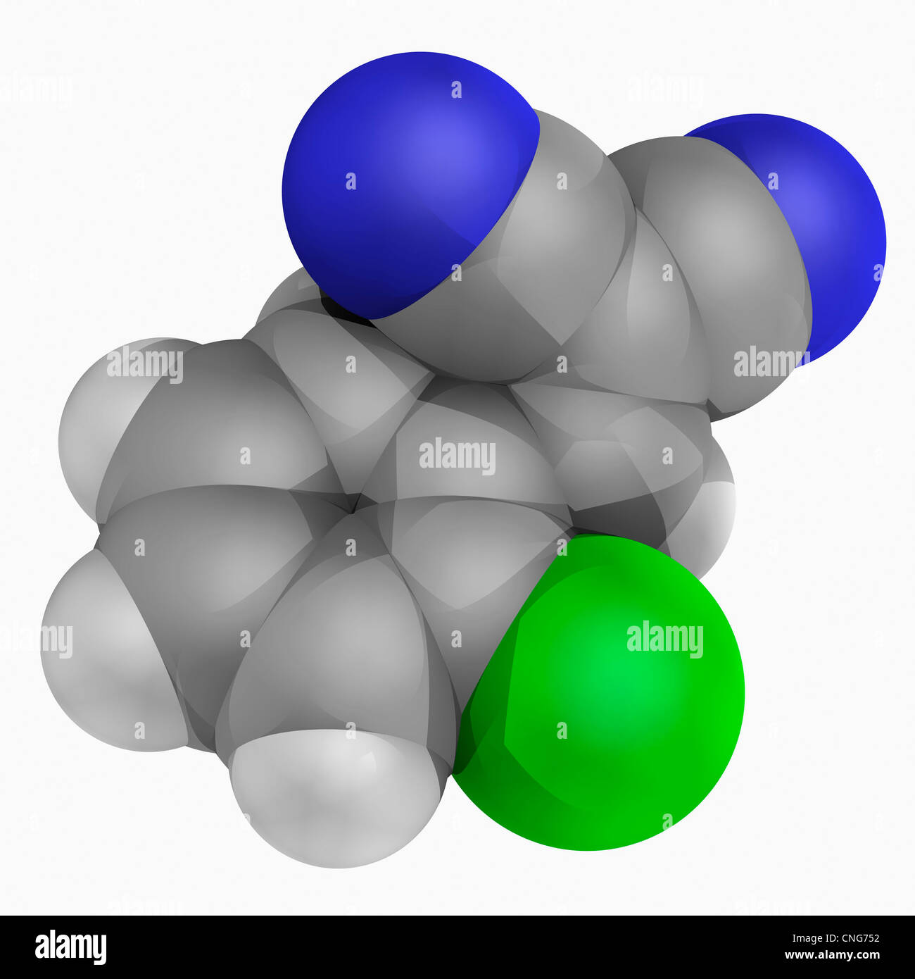 CS gas molecule Stock Photo