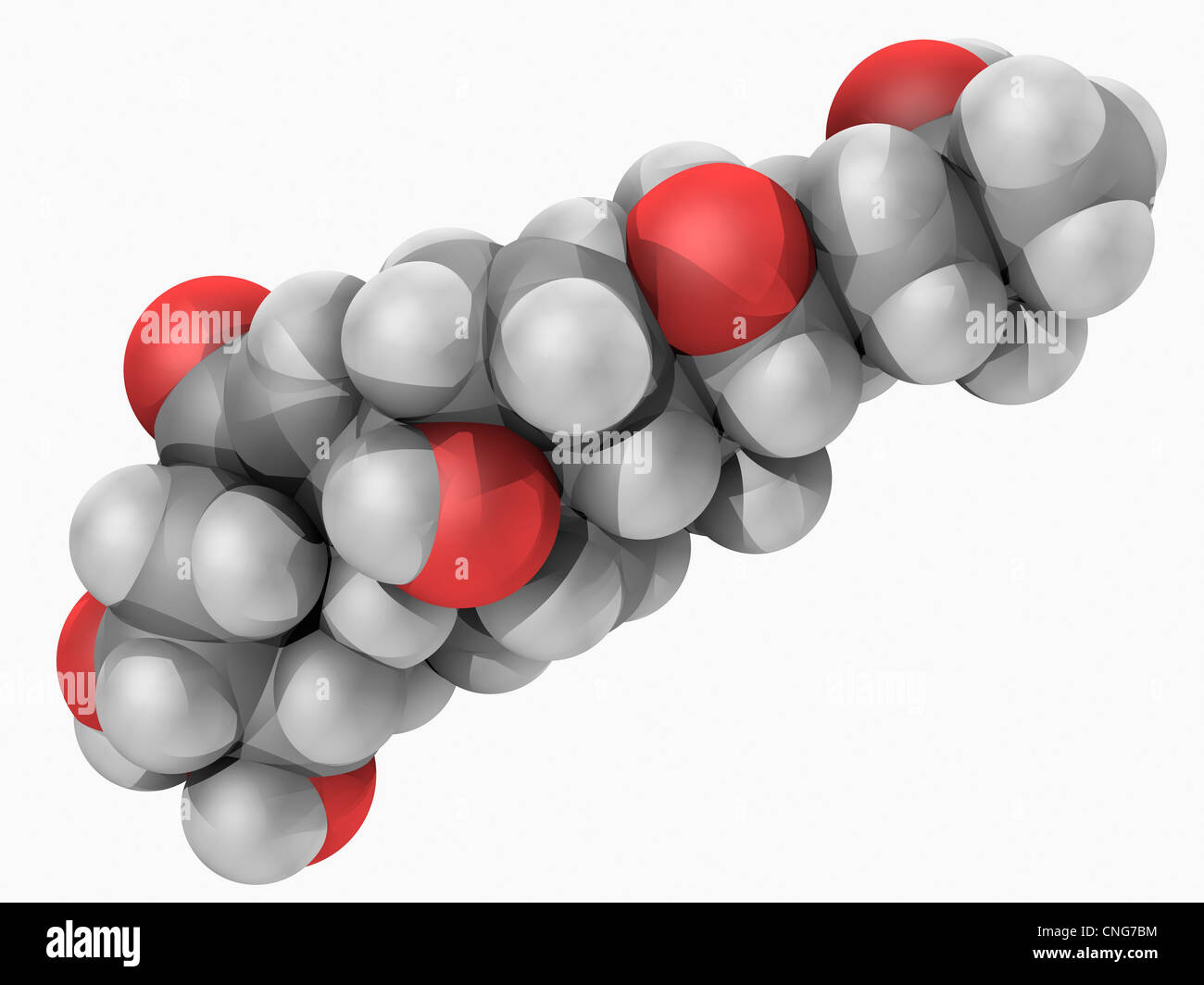 Ecdysone molecule Stock Photo