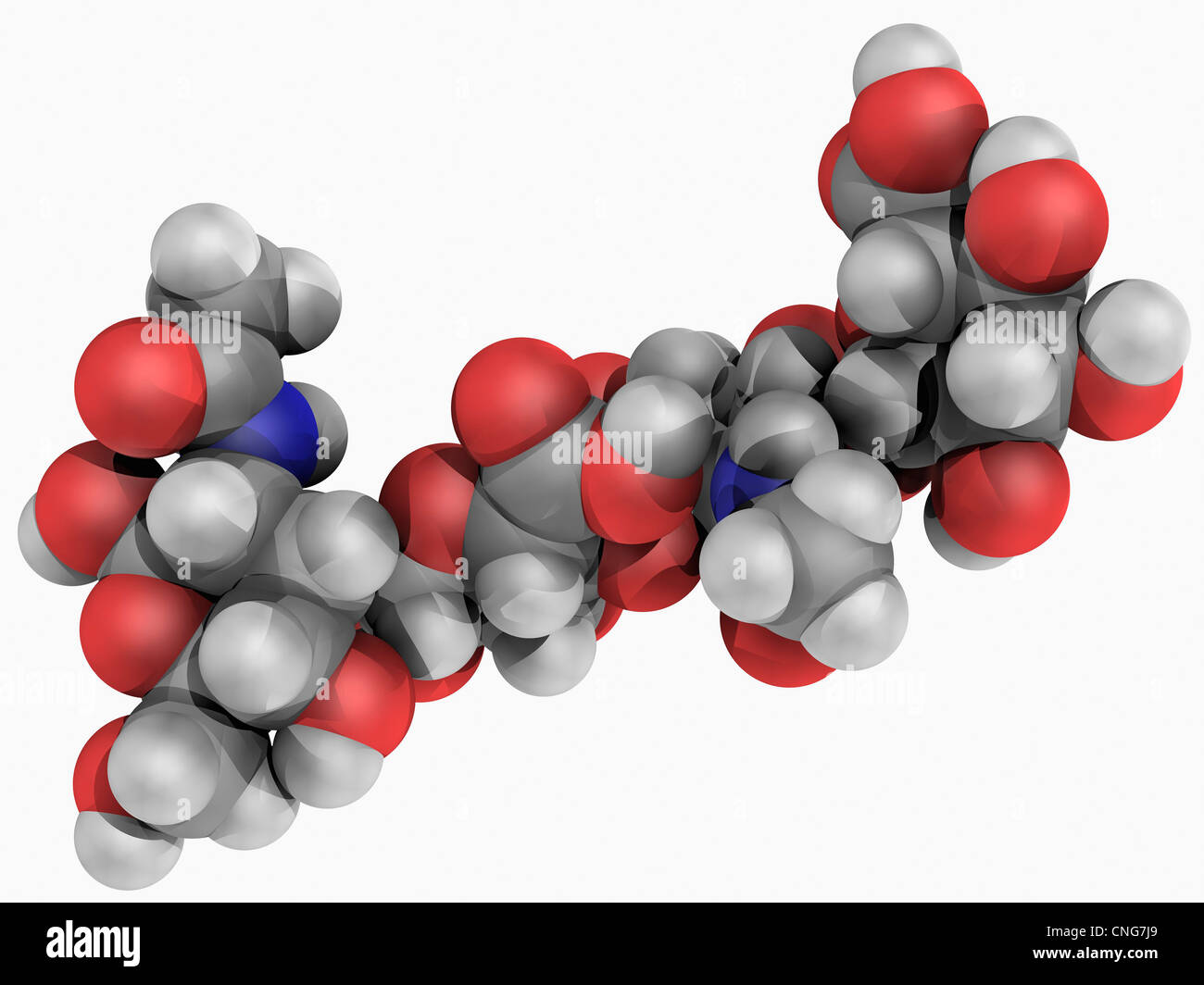 Hyaluronic acid molecule Stock Photo