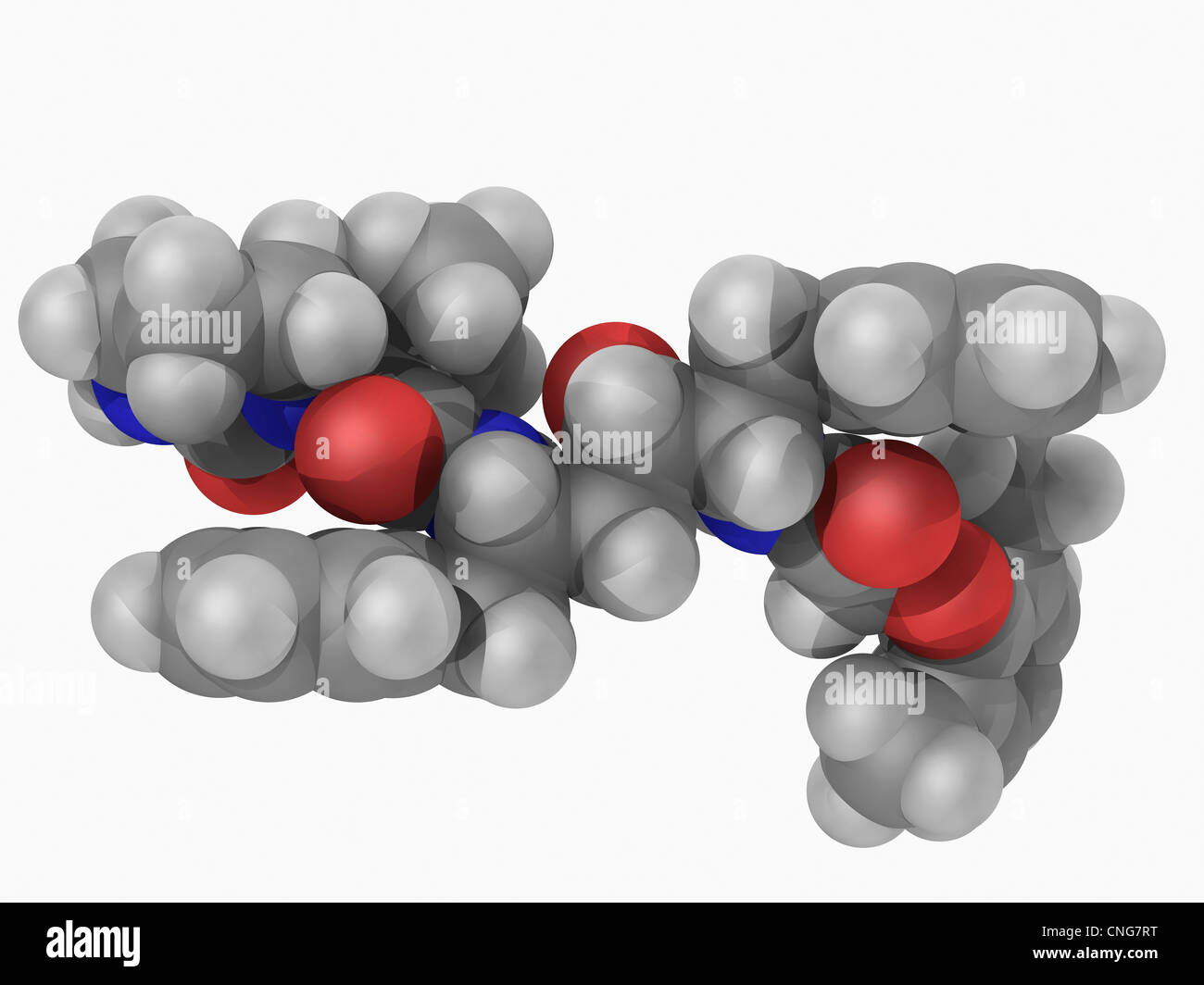 Lopinavir drug molecule Stock Photo