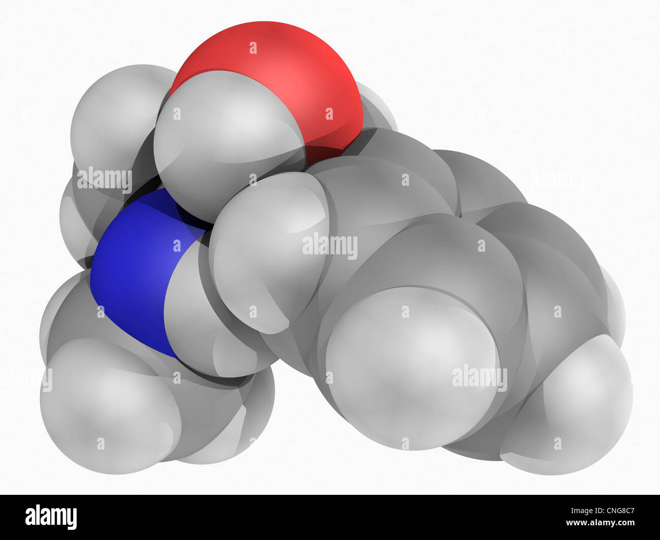 Pseudoephedrine drug molecule Stock Photo