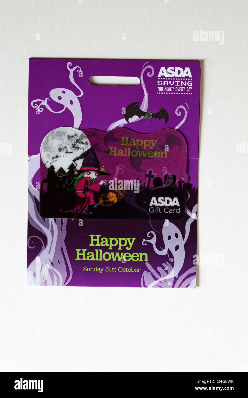 Asda gift card giftcard isolated on white background Stock Photo Alamy