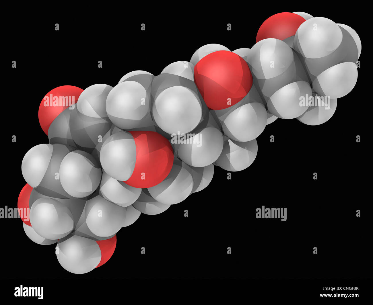 Ecdysone molecule Stock Photo