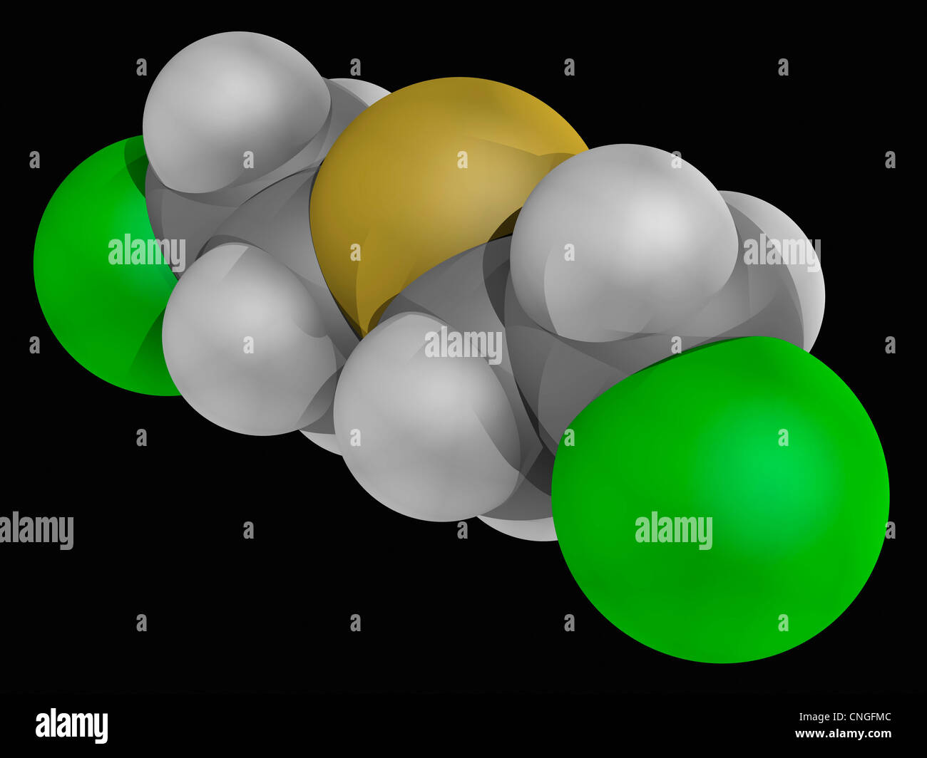 Mustard gas molecule Stock Photo Alamy