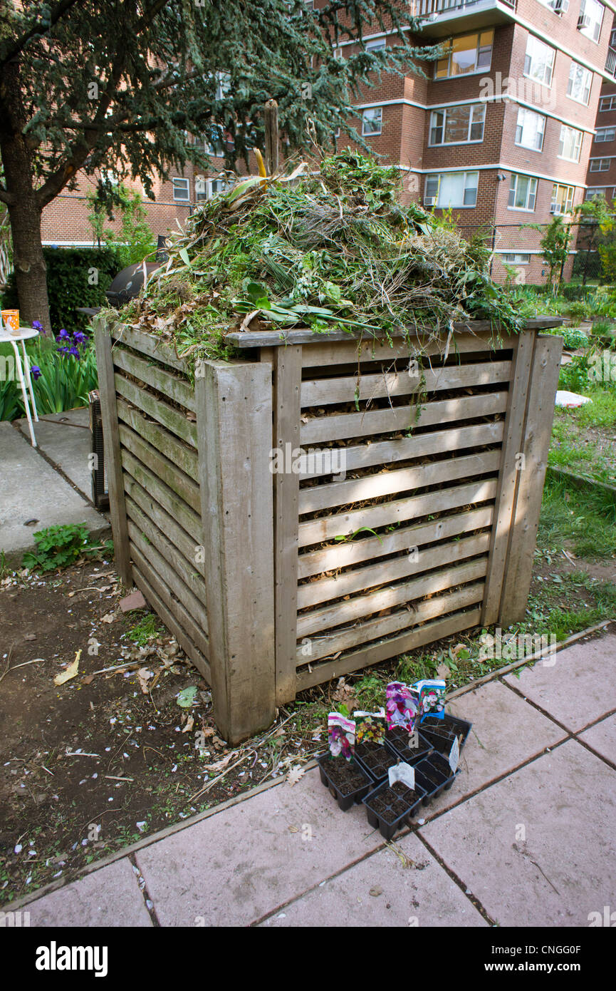 A community garden compost pile Stock Photo Alamy