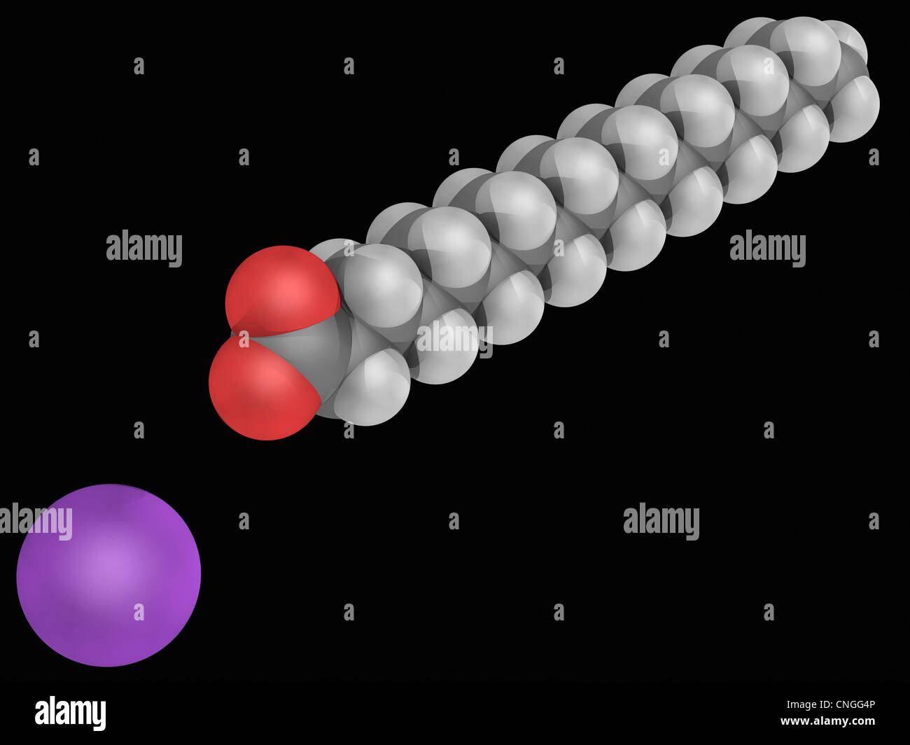 Sodium stearate molecule Stock Photo - Alamy
