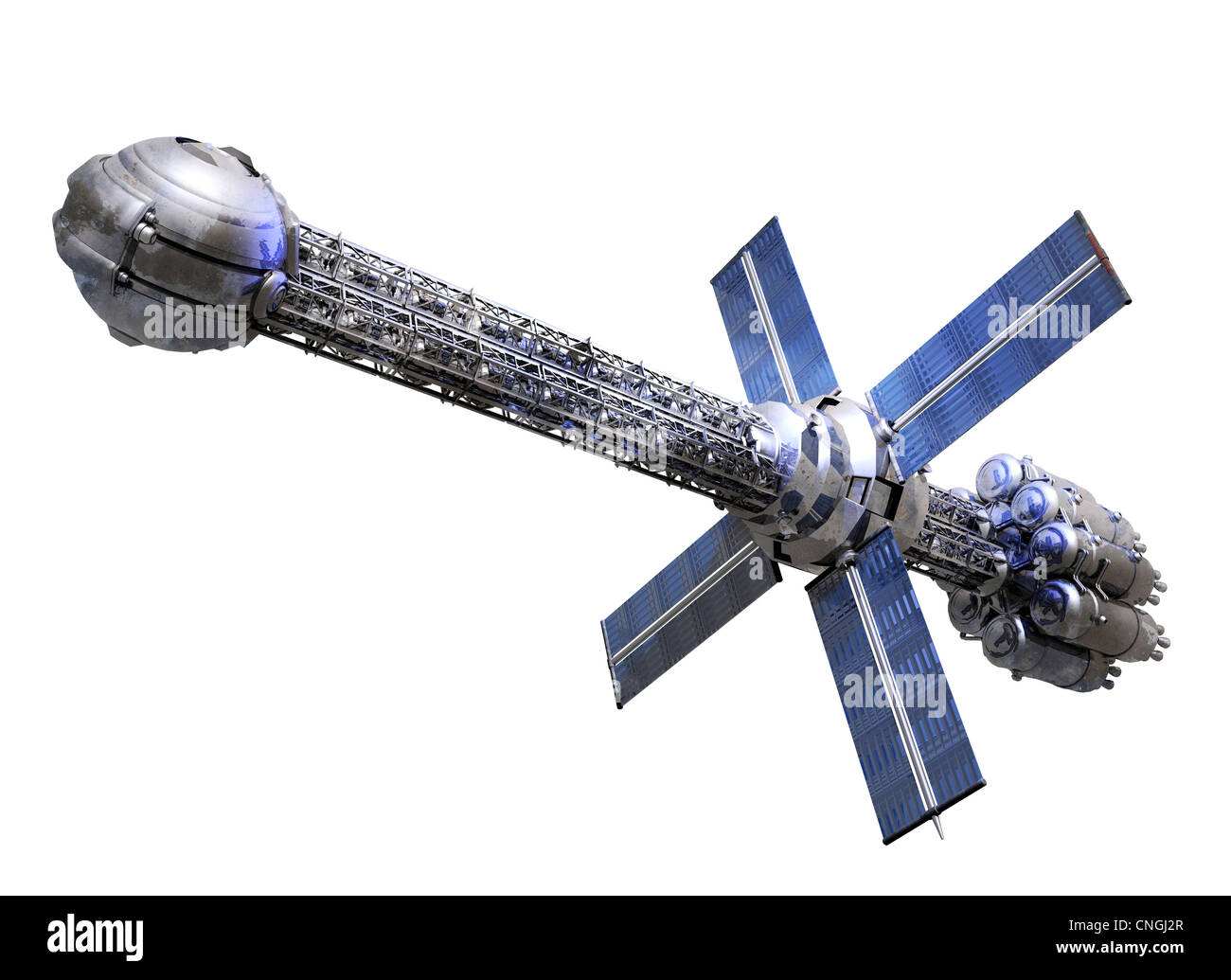 Futuristic spaceship  artwork Stock Photo