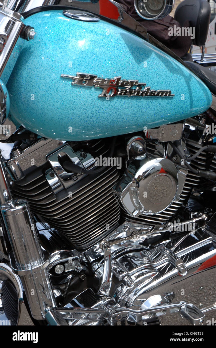 Harley davidson motorcycle fuel tank hires stock photography and