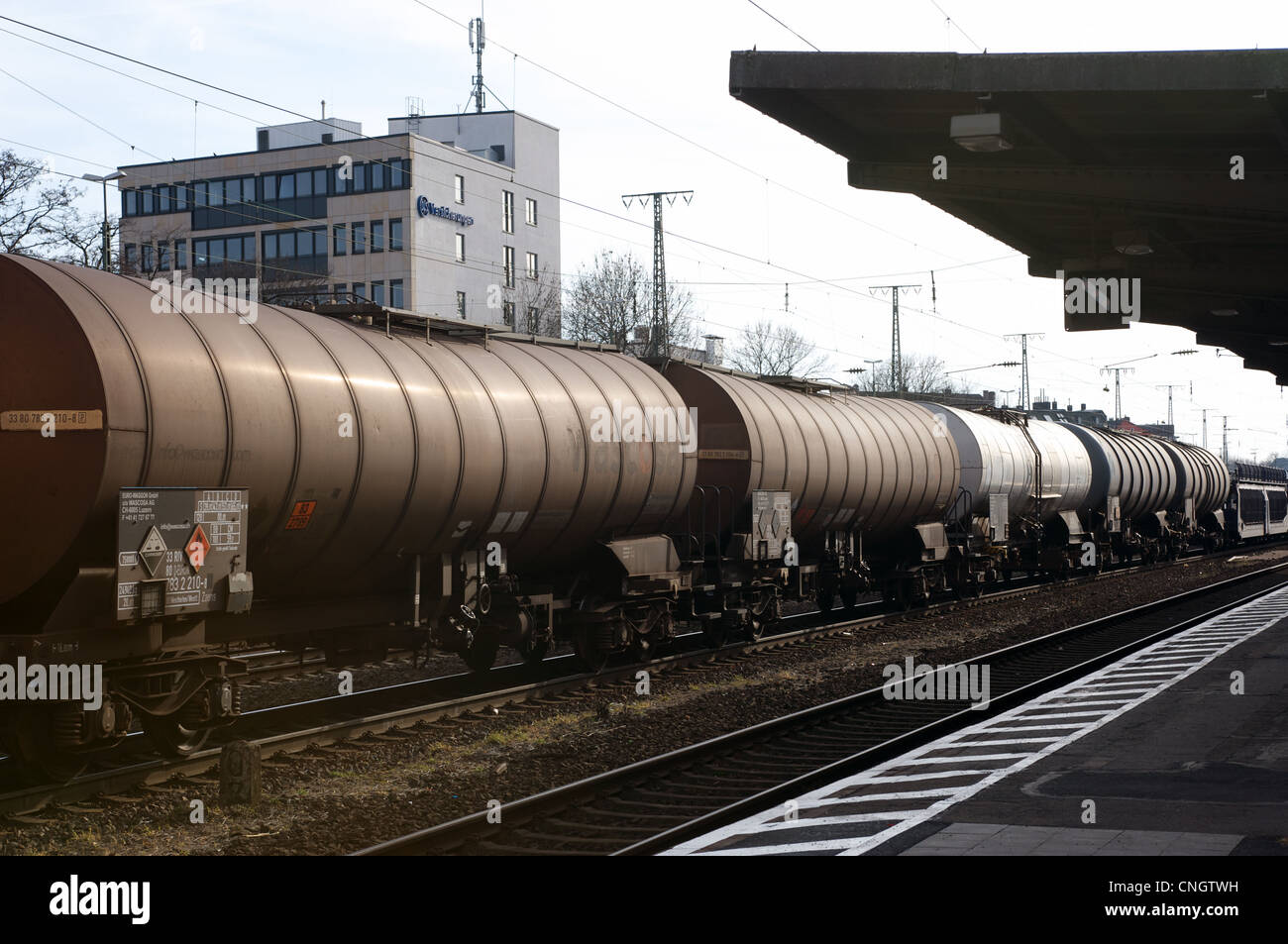 Freight train Germany Stock Photo