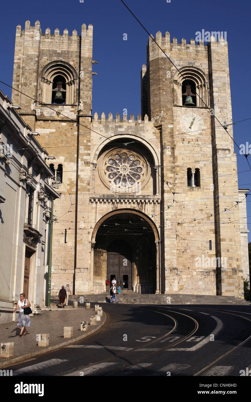 Sé de Lisboa Cathedral, Lisbon, Portugal Stock Photo