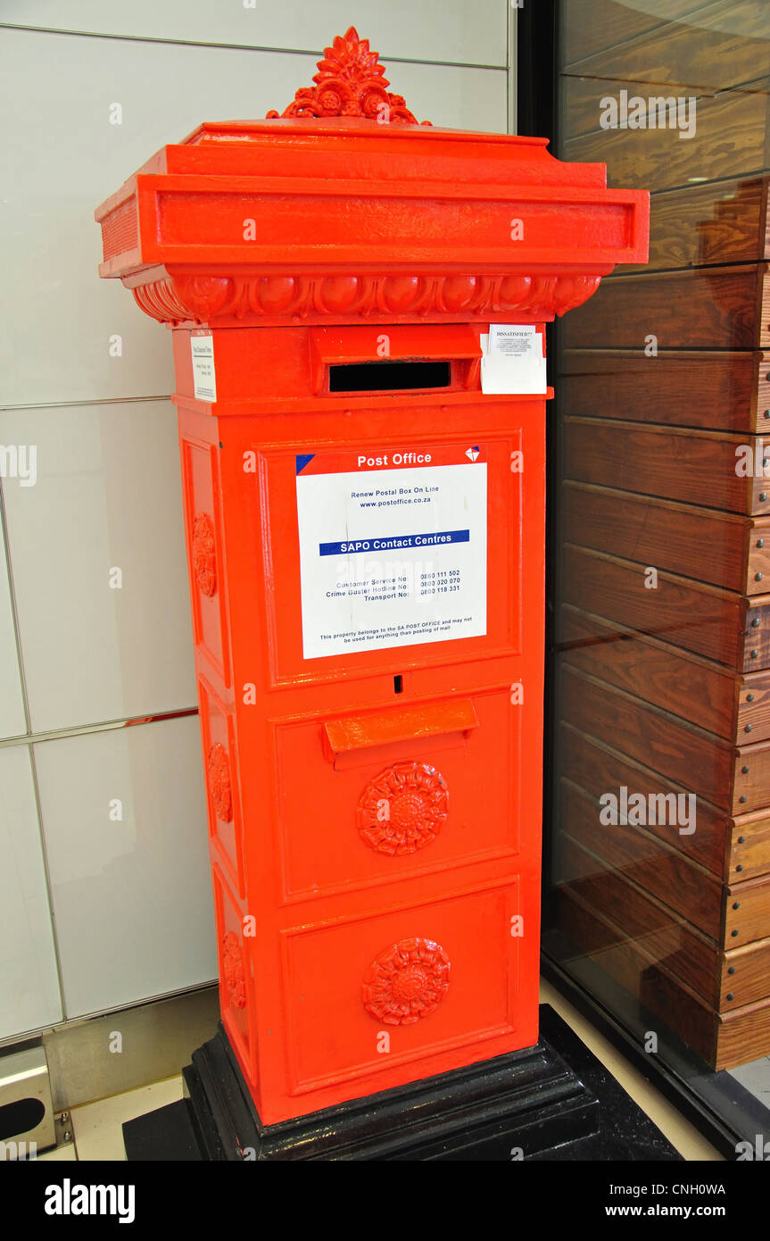 Vintage castiron post box in Sandton, Johannesburg, Gauteng Province