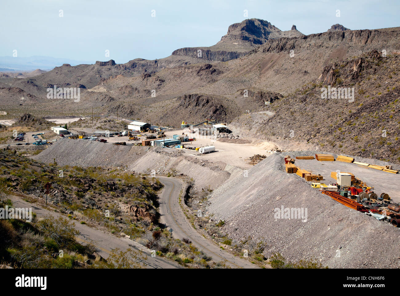 March, 2012. Modern gold mining operation at Goldroad Minein Arizona, US. Stock Photo