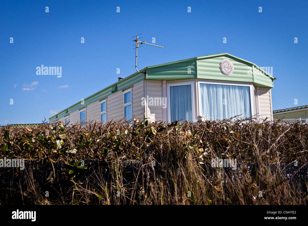 Holiday homes, MilfordOnSea, Dorset Stock Photo Alamy
