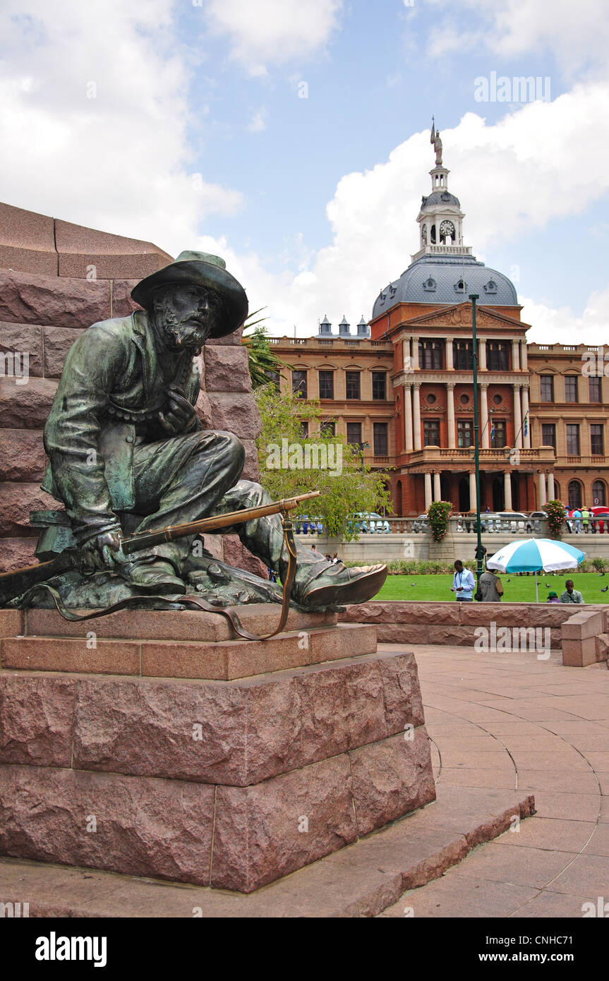 Paul Kruger Statue, Church Square (Kerkplein), Pretoria, Gauteng Province, Republic of South Africa Stock Photo