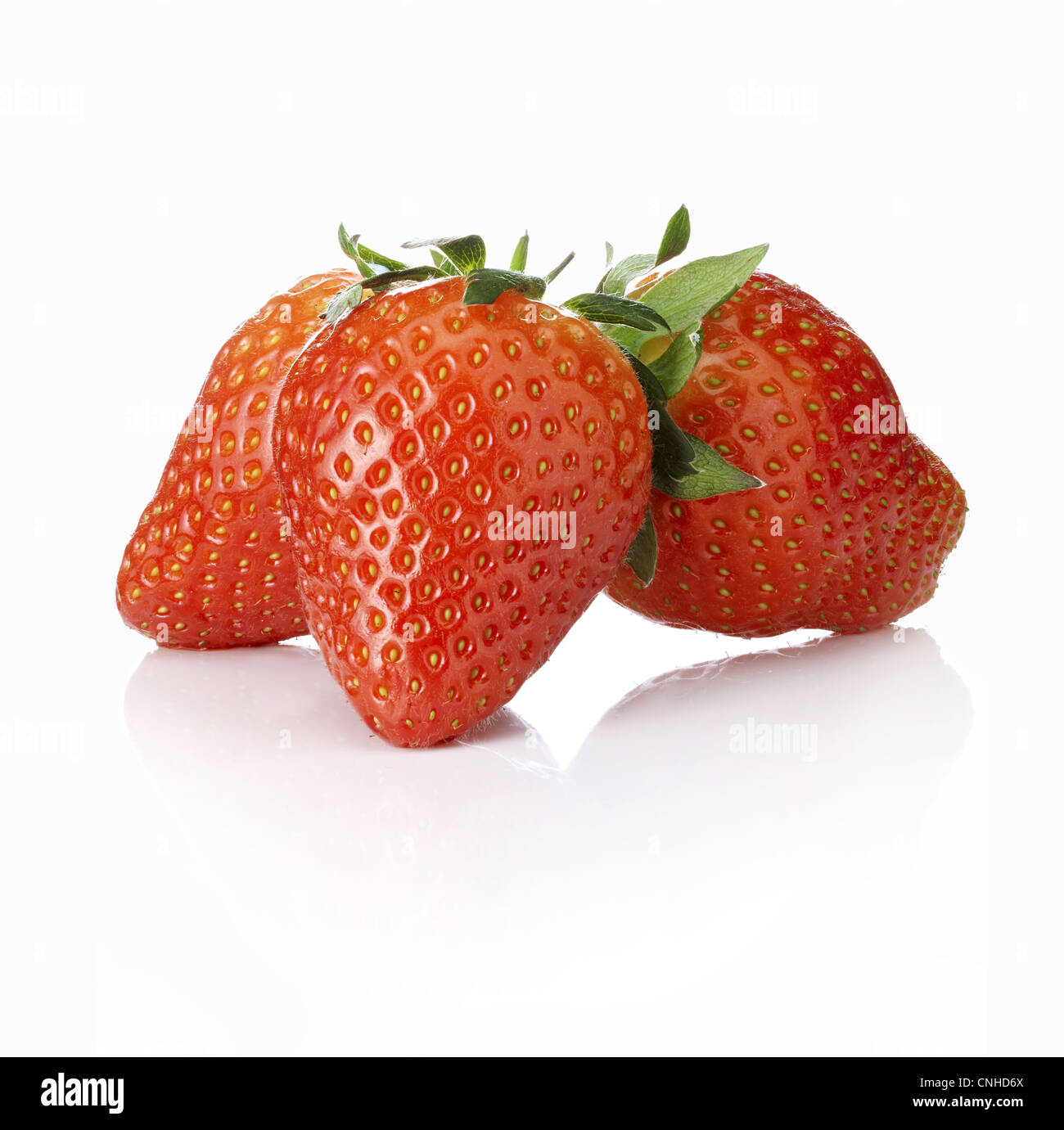 Strawberry on a white background Stock Photo - Alamy