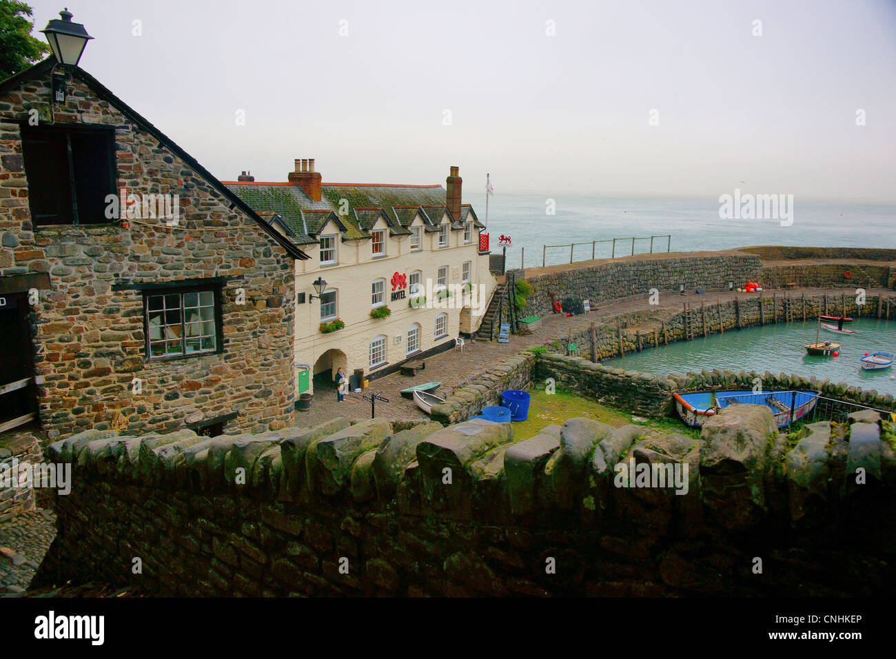 The beautiful North Devon town of Clovelly Stock Photo