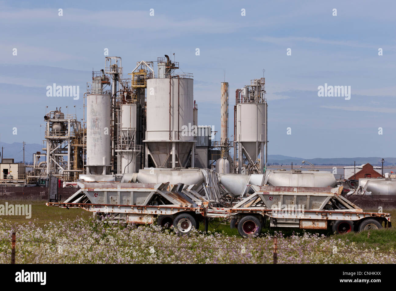 Factory silos Stock Photo