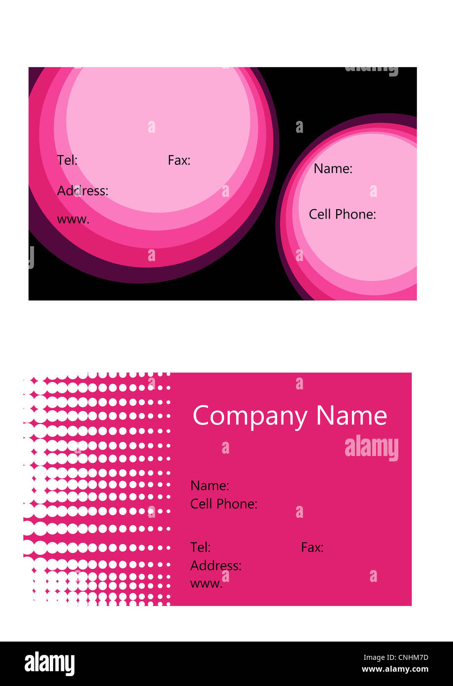 Abstract business card Stock Photo Alamy