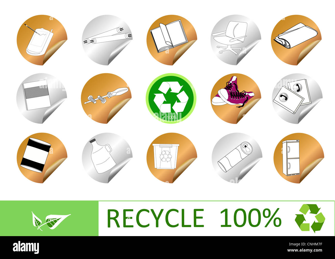 Abstract recycle sign Stock Photo - Alamy