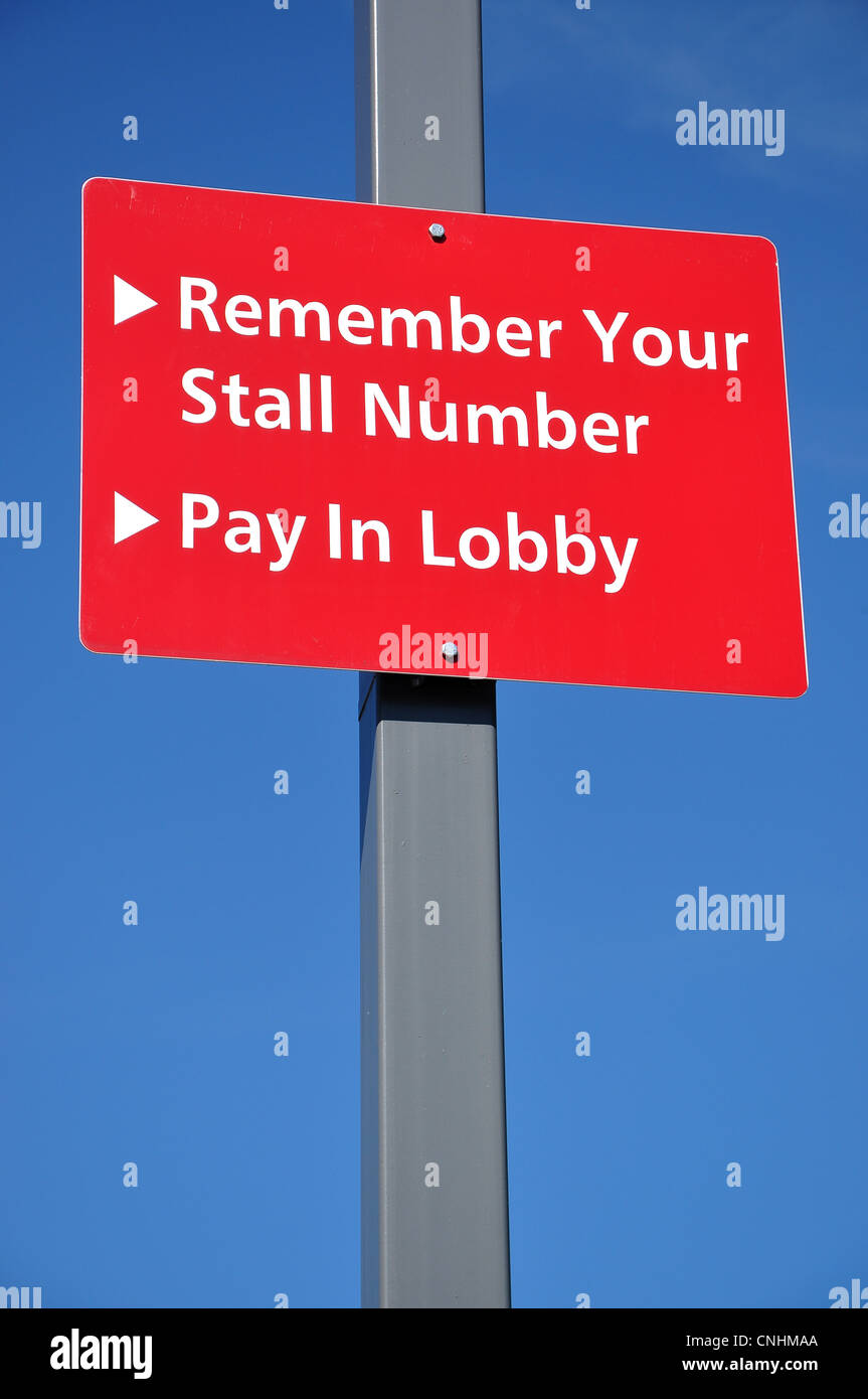 Remember your stall number Stock Photo Alamy