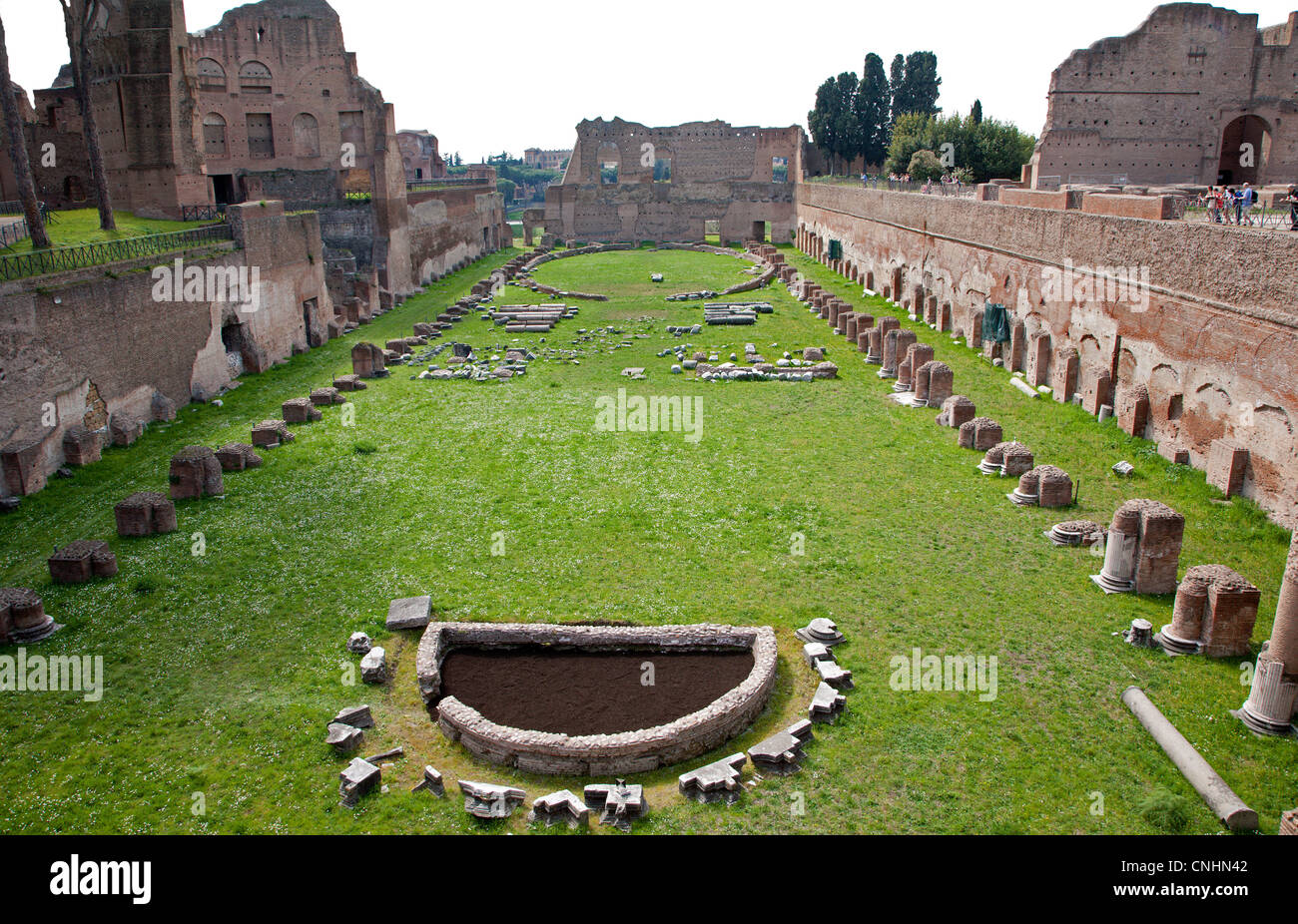 Rome - Hippodrome Stadium of Domitian Stock Photo