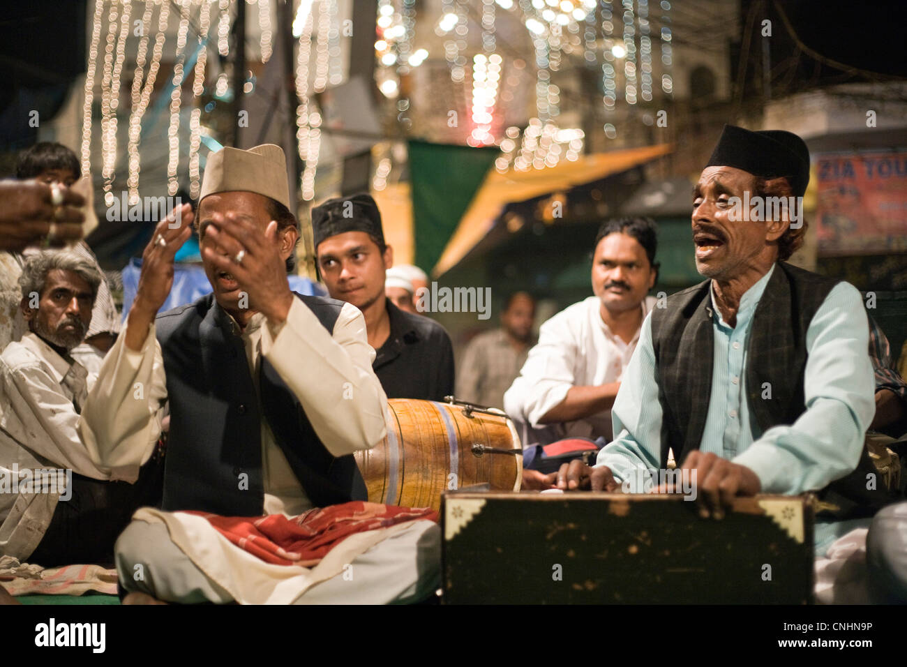 Qawwali musicians perform during the annual festival of Auliya(saint