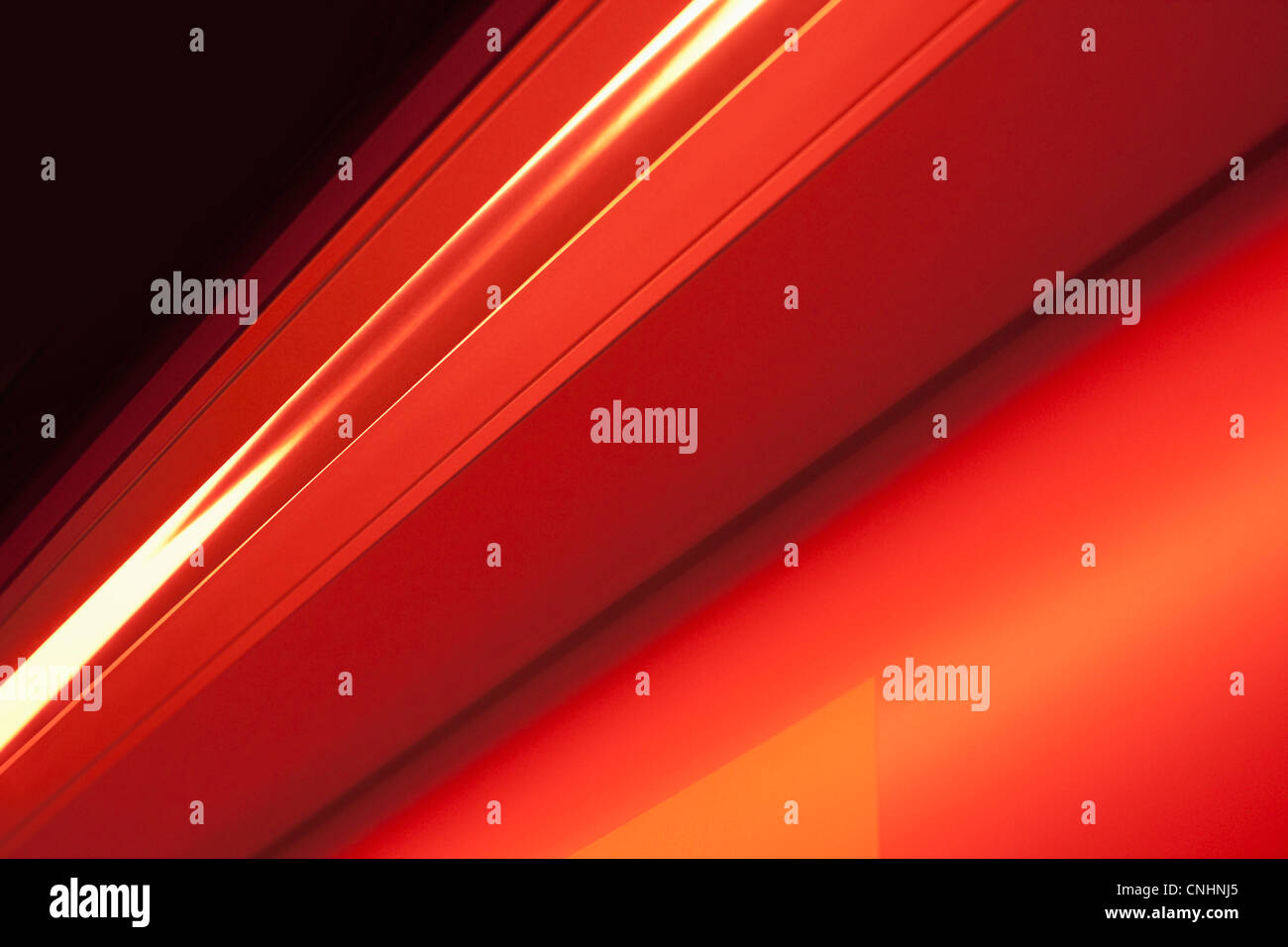 Close-up abstract of slanted red shape Stock Photo
