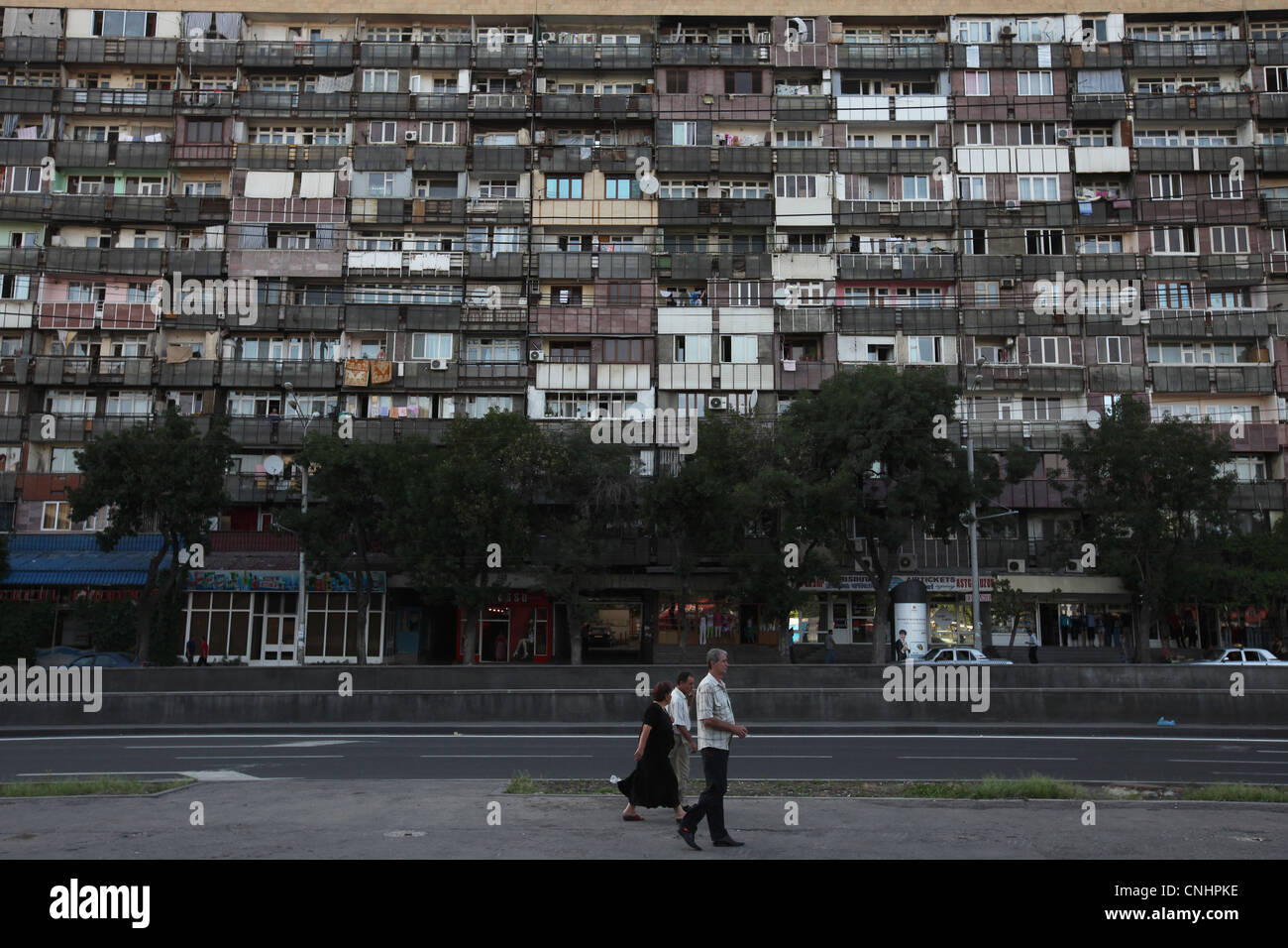 Multistory apartment building in Yerevan, Armenia Stock Photo Alamy