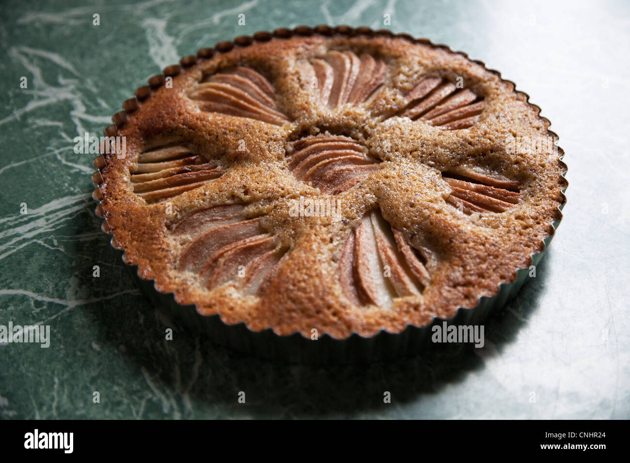 A freshly baked apple cake Stock Photo - Alamy