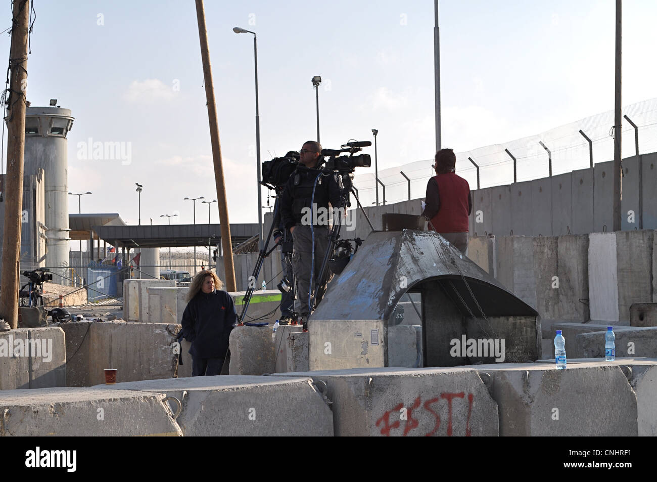 Qalandiya checkpoint, West Bank, Palestinian National Authority border