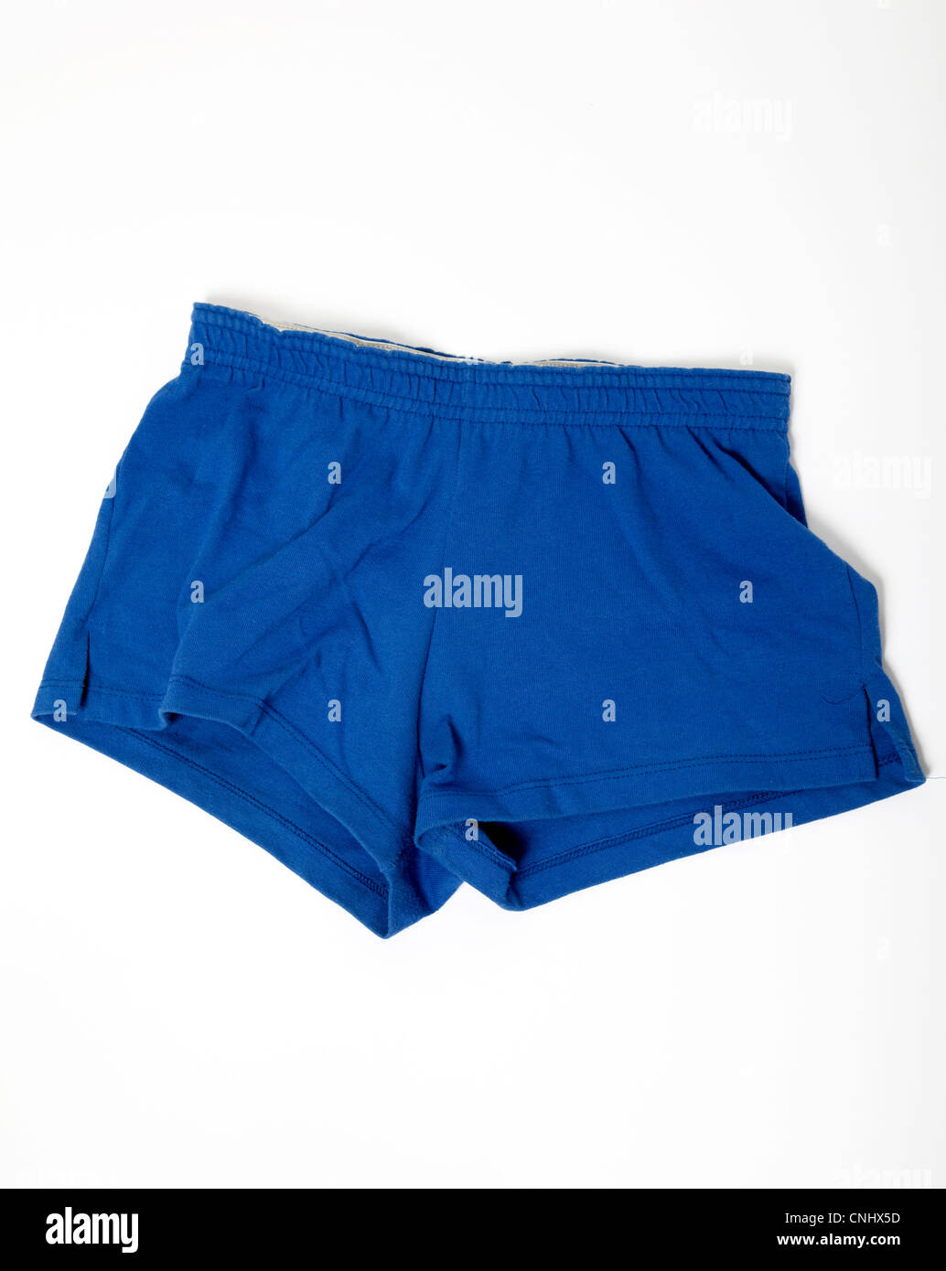 Small Pair of Blue Shorts Stock Photo Alamy