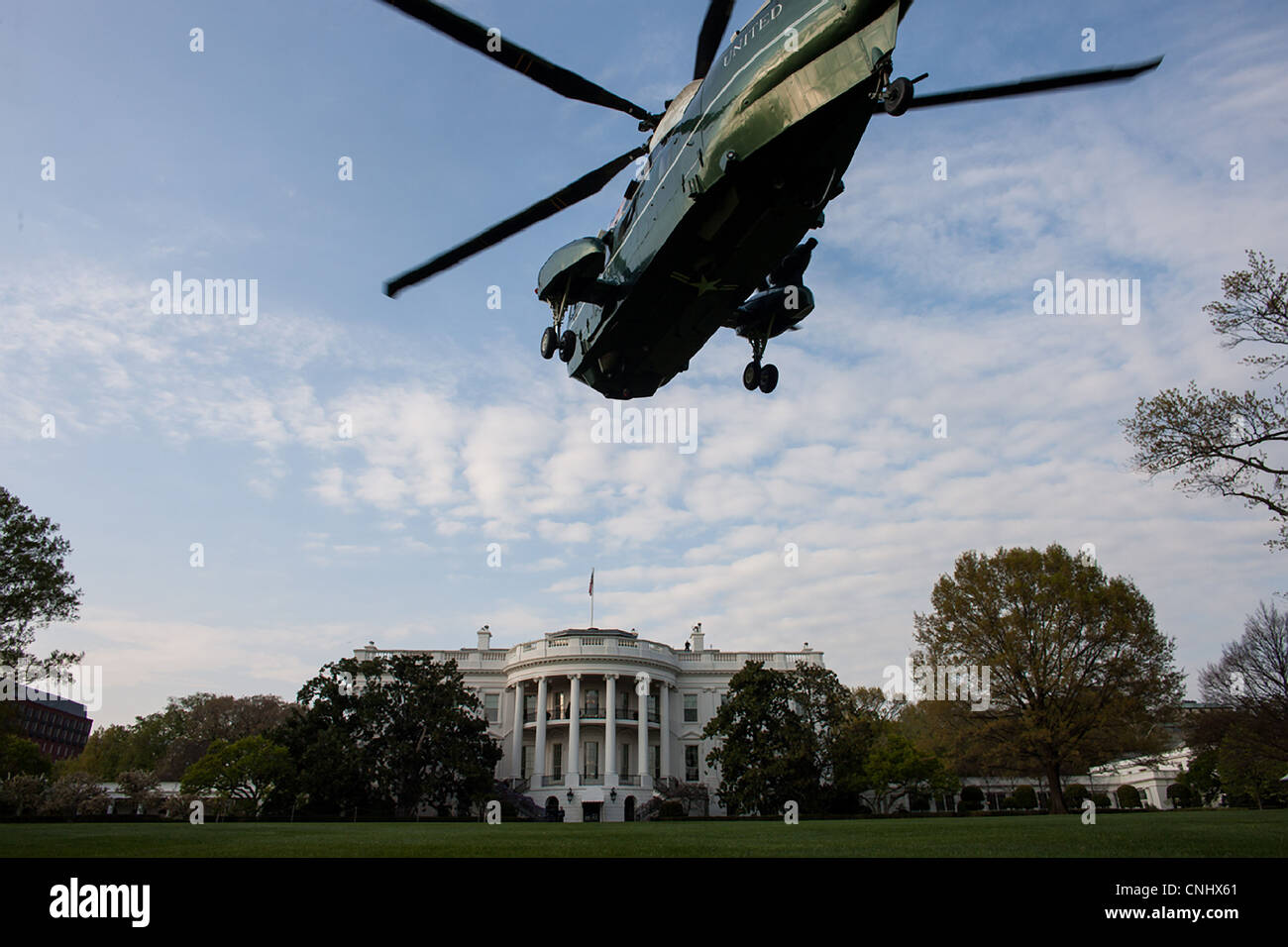 Marine One helicopter from the Nighthawks squadron which transports the