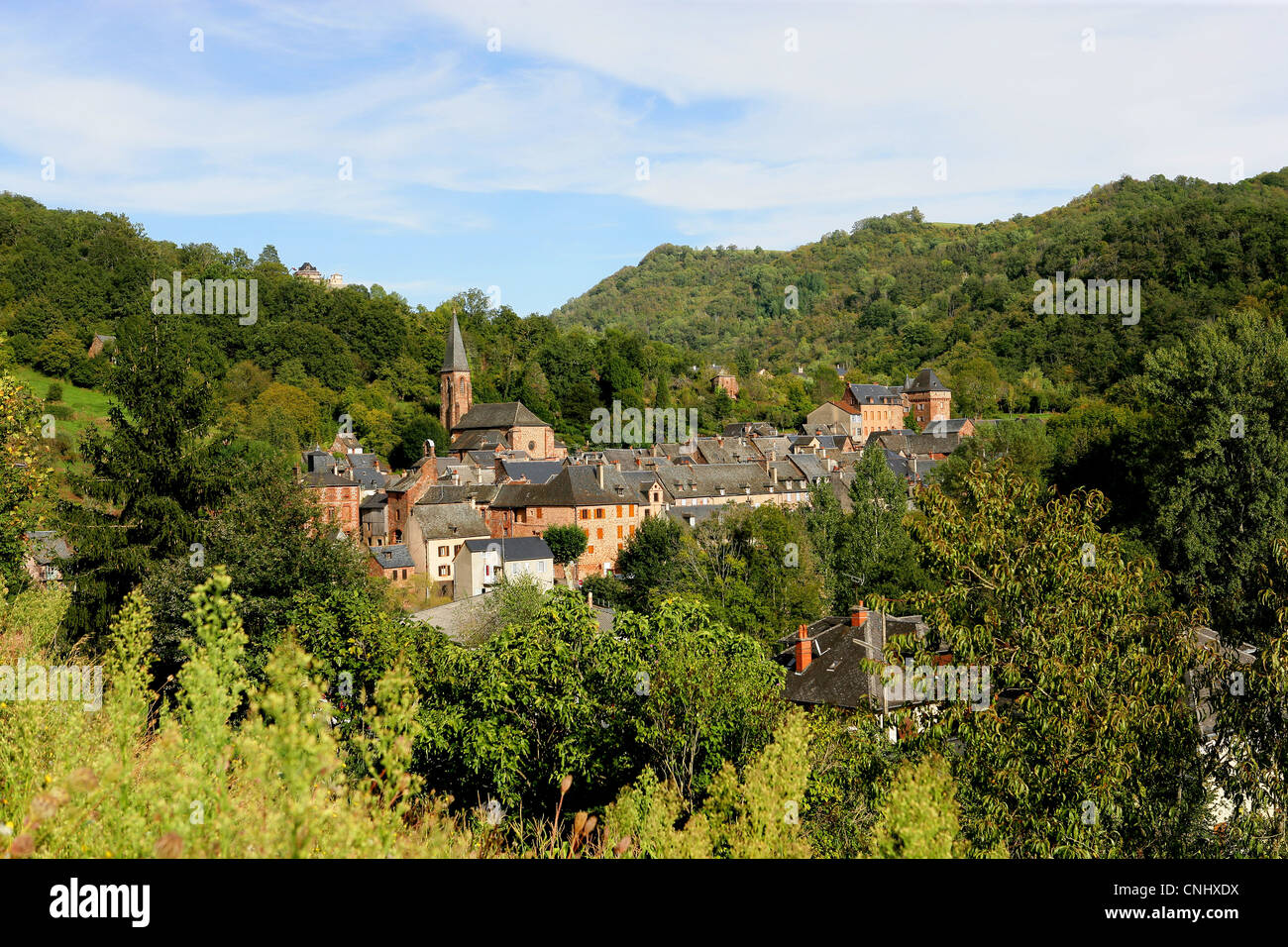 Secluded French village Stock Photo