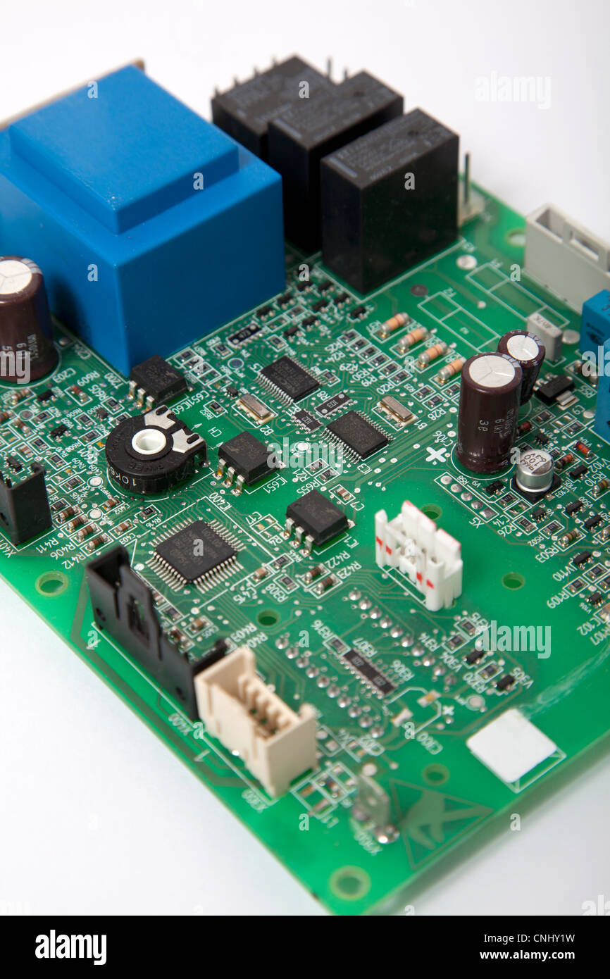 Circuit Board (by Siemens) used in Hot Water Boiler Stock Photo Alamy