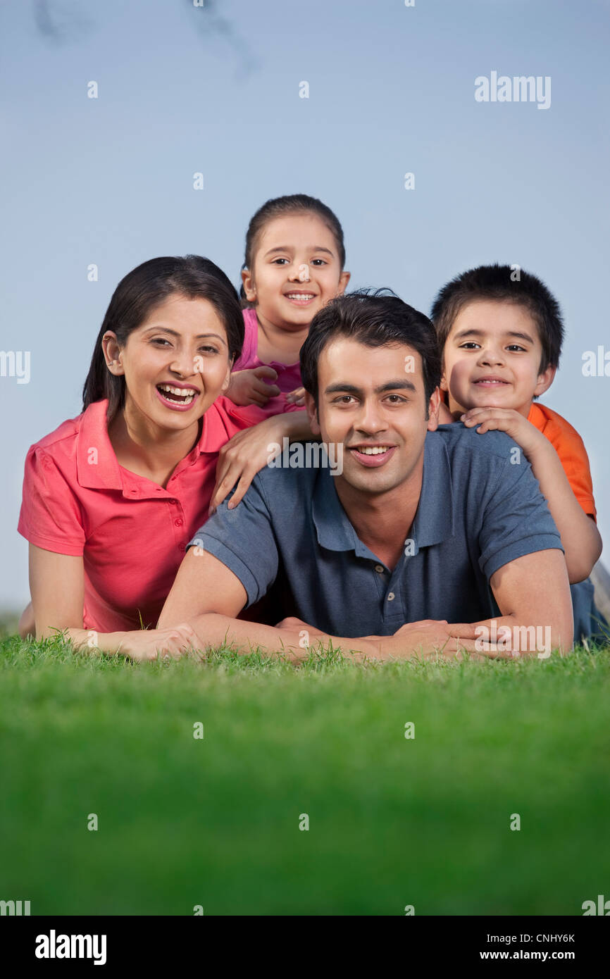Portrait of a family Stock Photo