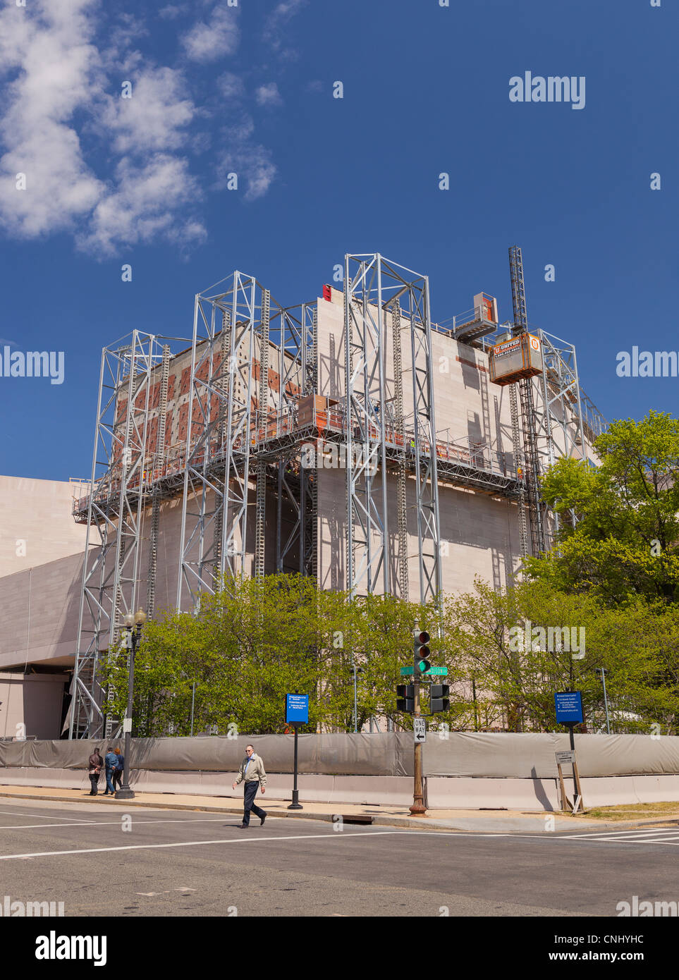 WASHINGTON, DC, USA - National Gallery of Art, renovation of East Building. Stock Photo