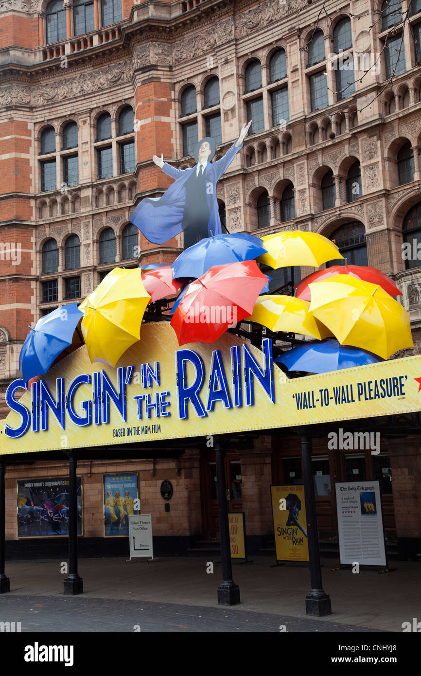 Singin in the Rain at Palace Theatre in London - UK Stock Photo