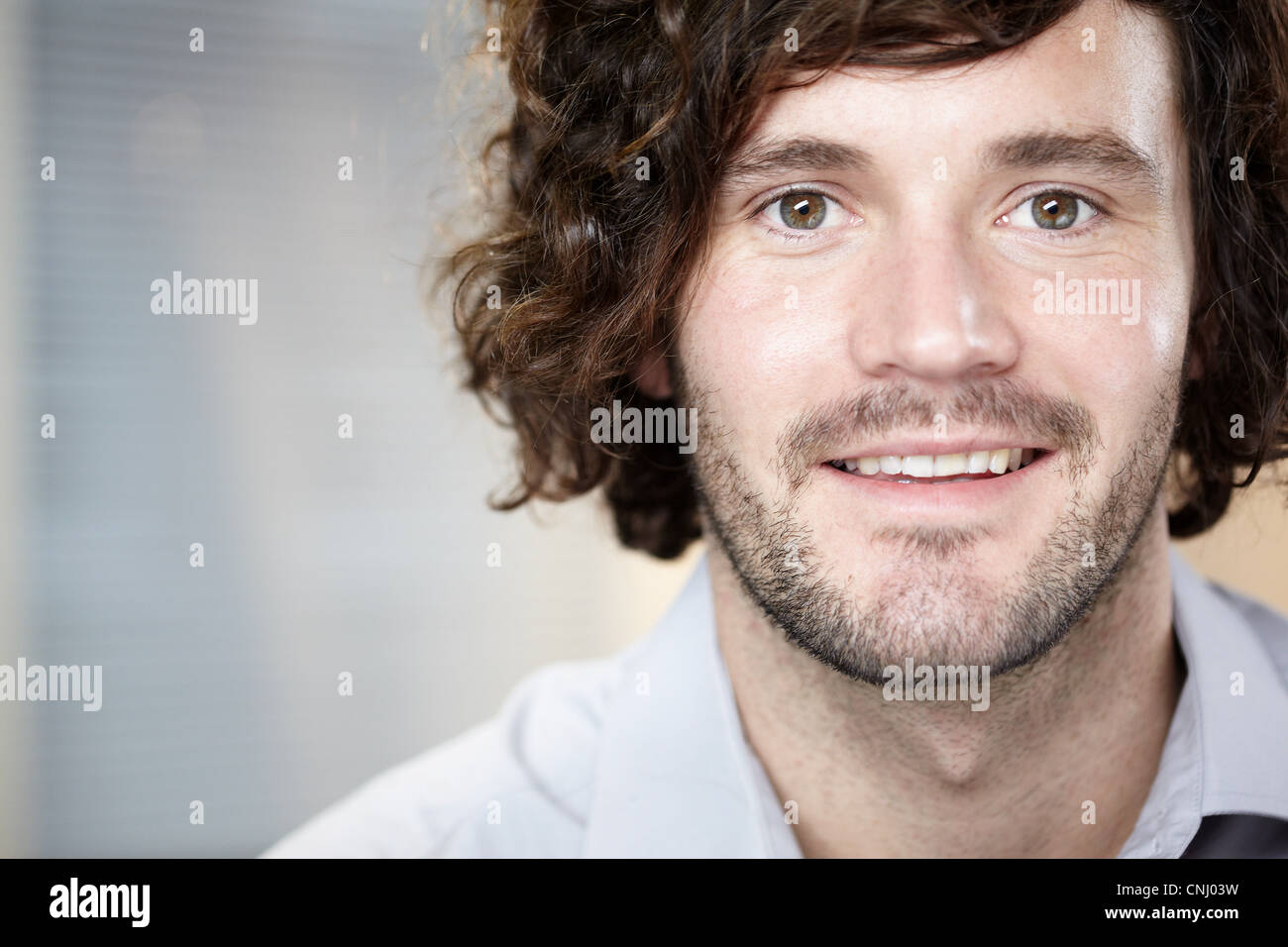 Portrait Of A Young Man Stock Photo - Alamy