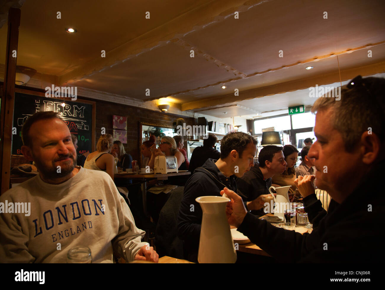 The Ferm Bakery Restaurant in Clapham Stock Photo