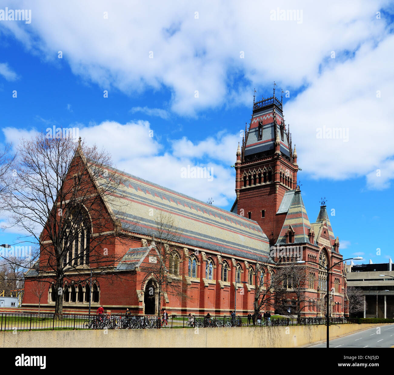 Memorial Hall at Harvard in Cambridge, Massachusetts, USA. Stock Photo