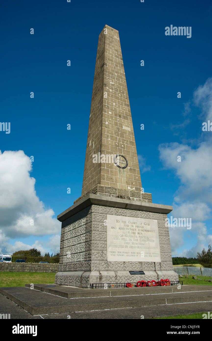 County Antrim War Memorial (Knockagh Monument Stock Photo - Alamy