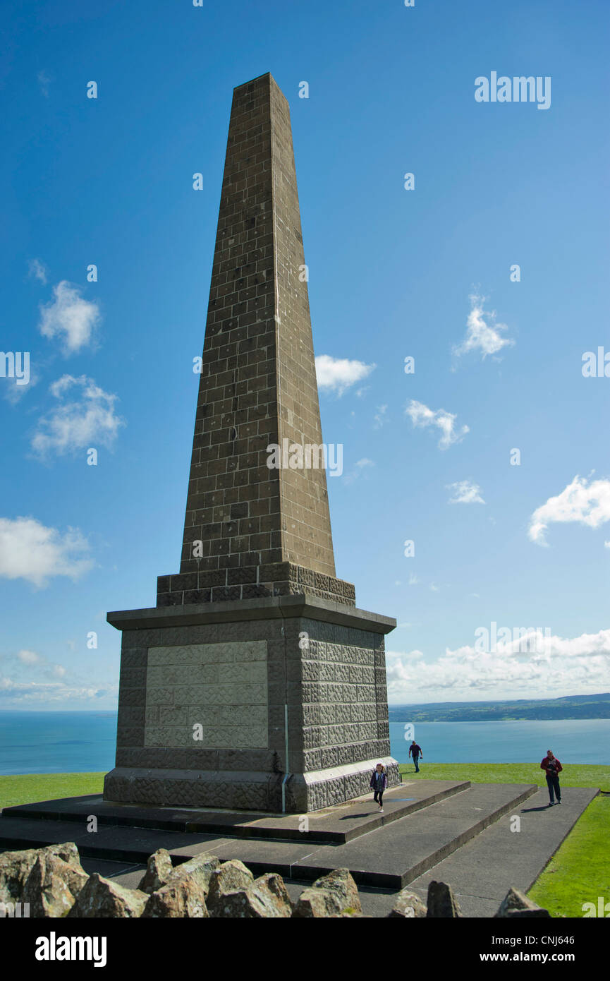 Knockagh monument hi-res stock photography and images - Alamy image.