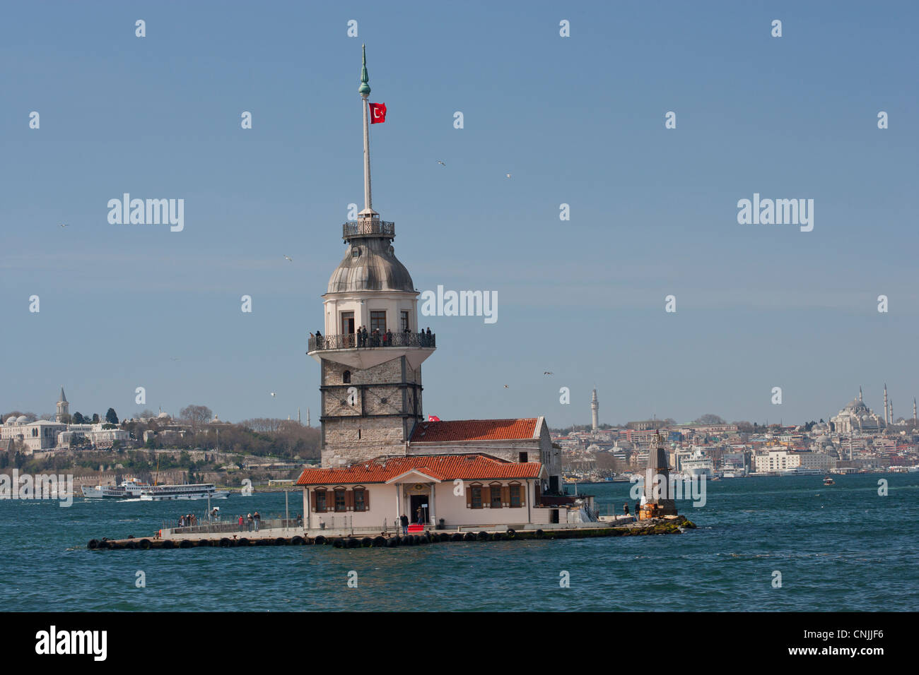 The Maidens Tower, Istanbul, Turkey Stock Photo