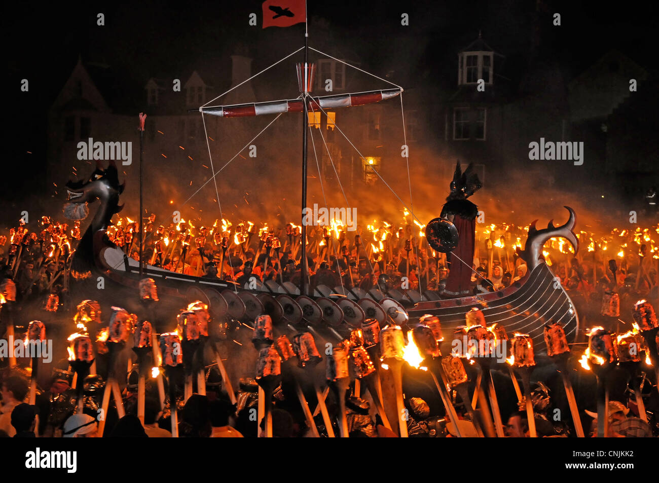 Up Helly Aa , Fire Festival  , Shetland , Lerwick , 2012 Stock Photo