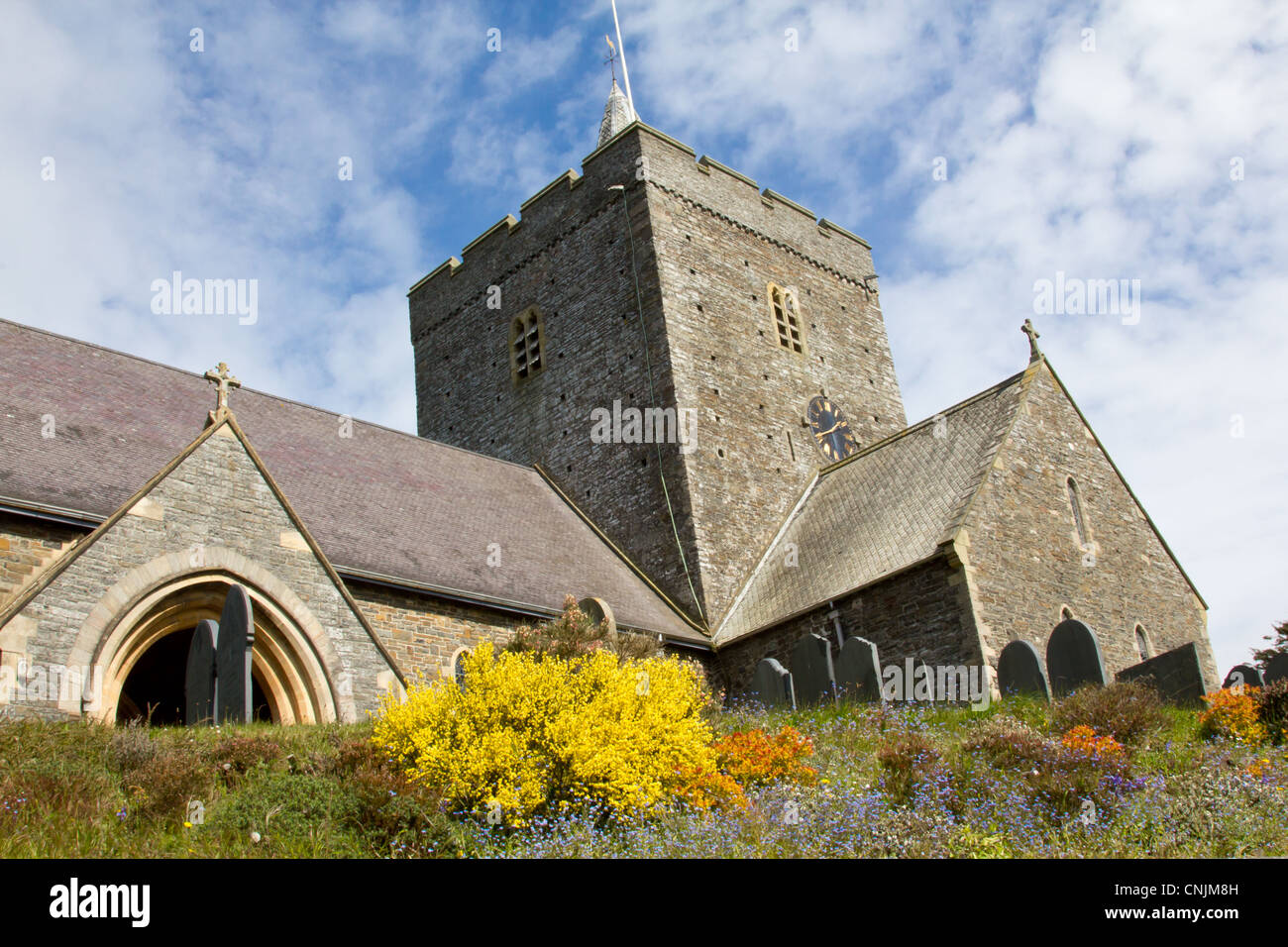 Llanbadarn Fawr Church, near Aberystwyth Stock Photo Alamy
