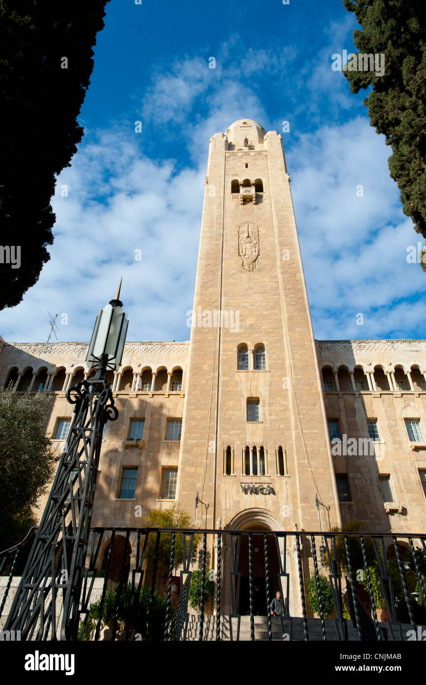 Middle Eastern Israel Jerusalem hotels YMCA exterior designed by Arthur